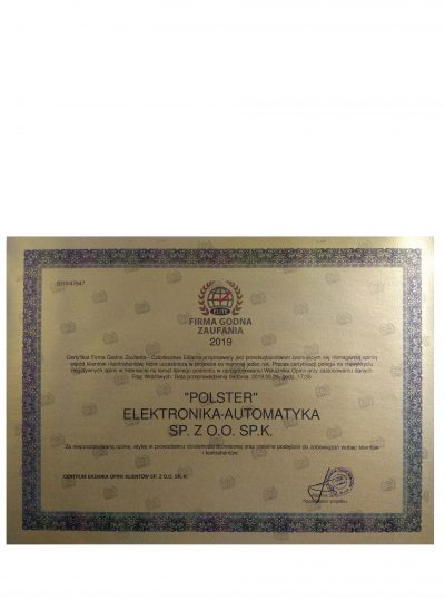 Firma godna zaufania 2019