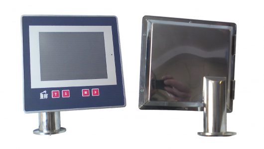 Panel Omron NS8 z dodatkową płytką podświetlanych przycisków